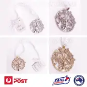 Wedding Bridal Good Luck Charm Crystal Tree Of Life Charm Organza Gold Silver AU