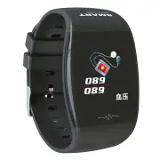 P1 1.3'' Color Screen IP67 Waterproof Smart Bracelet Heart Rate Blood Pressure Monitor Fintesss Sport Smart Watch mi band BLACK COLOR