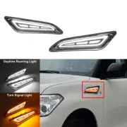 LED Side Fender Marker Daytime Running Light DRL For Nissan Armada 2017-2022