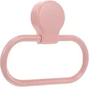 LIFKOME Self Adhesive Towel Holder Ring No Drilling Required Towel Rack for Bathroom Kitchen Easy to Install Pink for Convenient Towel Storage