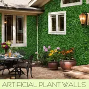 Artificial Plant Wall Panels Grass Hedge Fake Vertical Garden Ivy Mat Foliage