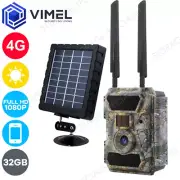 4G Outdoor Wireless 32GB Security Trail Camera 3G Wild LIfe GPS Solar Powered