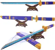 BEEGO Katana Sword Building Kit Set Compatible with Lego, 22.8in Anime Sword Building Blocks with Scabbard & Stand, Cosplay Roronoa Zoro - Yamato Sword