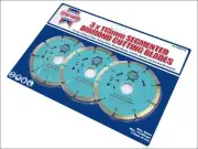 Faithfull - Contract Diamond Blade Set of 3 115mm x 22.2mm -
