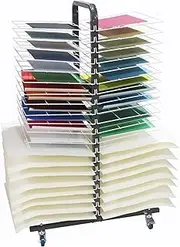 Art Drying Rack,Double-Sided Studio Art Training Rack,Studios and Home Use Canvas Rack Art Storage(40 Removable Shelves)