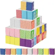 Thenshop 200 Packs Travel Tissues Bulk Geometric Designed Pocket Size Tissues,3