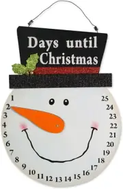 DII Christmas Advent Collection Decorative & Reusable Wooden Countdown Calendar