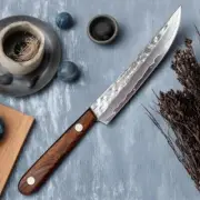 Forged Damascus Steel Steak Knife Set Cleaver Boning Knife Peeling & Fruit Blade
