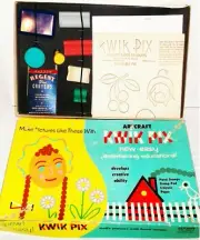 ~VINTAGE~1956 ARTCRAFT KWIK PIX~MAKE PICTURES WITH HAND STAMPS~NEVER USED~