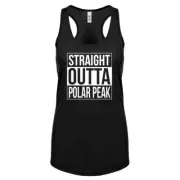 Womens Straight Outta Polar Peak Racerback Tank Top #3979
