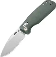 NEW CJRB Maximal Crossbar Lock Green Micarta Folding Knives