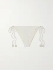 [Johanna Ortiz] Johanna Ortiz - + Net Sustain Sullen Tasseled Bikini Briefs - Ecru - large large Ecru