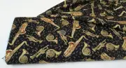 Timeless Treasures quilt-craft fabric BRASS INSTRUMENTS MUSIC 10 yds (cm-3238)