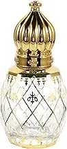 GRIRIW Empty Perfume Bottle Middle Eastern Arabian Style with Crown Lid Essential Oil Container for Travel Leakproof Design for Perfumes Fragrances present for Friends Family