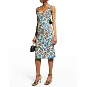 Aidan Mattox Women’s floral print Scoop Neck Midi dress. Sz 12 NWT Stunning