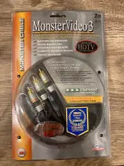 New Monster Cable Video 3 Component Video Cable 2M