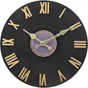 tongfeng Outdoor Wall Clock,Decorative Round Clock with Roman Numeral | Silent Round Clocks, Easy to Read Decorative Clock for Kitchen Patio,Bathroom,Deck,Porch,Pool