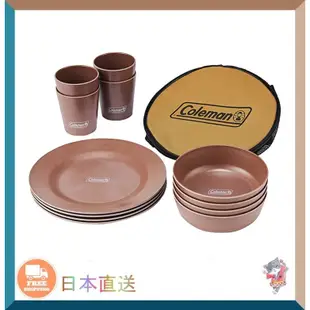 日本 Coleman  餐具組 coleman 餐盤  琺琅 環保餐具 露營 戶外餐具套裝 食器 餐盤【日本直送】