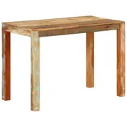 Dining Table 110x55x76 cm Solid Wood Reclaimed vidaXL
