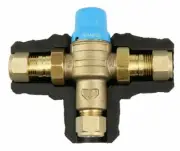 Tomson STANDARD TEMPERING VALVE WITH INSULATION 15mm 1600kPa 4L/Min Brass