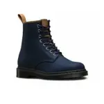 全新 保證正品 DR. MARTENS 馬汀大夫 靴子 皮鞋 高筒 8孔 深藍 帆布 皮革 男 8號