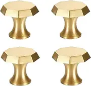 Brass Cabinet Handles 4 Pack Chinese Style Wardrobe Cabinet Brass Bow Handle Drawer Cabinet Single Hole Handle 35 * 20 * 29Mm
