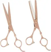 HAKIDZEL 2pcs Hairdressing Scissors Set Barber Scissors for Salon Hair Trimming Shears Lightweight Comfortable Grip for All Hair Types