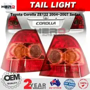Pair LH+RH Tail Light Rear Lamps For Toyota Corolla ZZE122 2004~2007 Sedan (for: Toyota)
