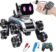 Remote Control Dog Toy | Children Smart Puppy Toy - Remote Control Puppy Eight-Wheel for Kids Living Room Garden Home Bedroom Yard