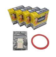 48 Viceroy Regular Mouth Jar Rubbers No Tab and 48 Sunivale Dissolvable Labels
