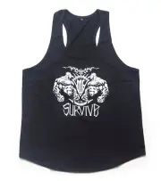 Gym King Mens Wear Singlets Top Training Exercise Sports Vest Body Building 003