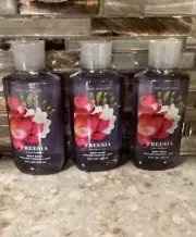 LOT of 3 ~ Bath & Body Works ~ FREESIA ~Body Wash Shower Gel New FREE SHIPPING