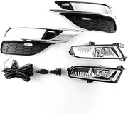 LED DRL Daytime Running Light Front Bumper Driving Fog Lamps Assembly Accessories Compatible With CRV Compatible With CR-V 2015 2016