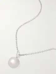 [Mikimoto] Mikimoto - 18-karat White Gold, Pearl And Diamond Necklace - One size One size White