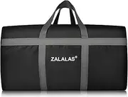 [ZALALAS] 96L Travel Duffle Bag, Foldable Extra Large Duffel bag Lightweight Travel Bag for Men Women Water-proof & Tear Resistant,Black