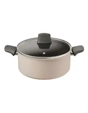 [Tefal] Revive Induction Non-Stick Stewpot + Lid 24cm in Cream