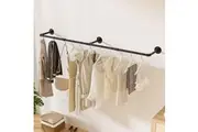 Artiss Clothes Rack Airer Floating Shelf Metal