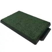 Xl Indoor Dog Puppy Toilet Grass Potty Training Mat Loo Pad With 3 Puppy Training Pads