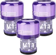 [Hechuang] 3 Pack Vacuum Filters Replacement for Dyson V11 Torque Drive V11 Animal V11 Complete V11 Extra V15 Detect V15s Detect Submarine Vacuums, Compare to Part 970013-02