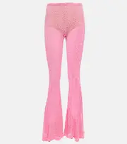 [Blumarine] Blumarine Crochet flared pants AU 10 pink