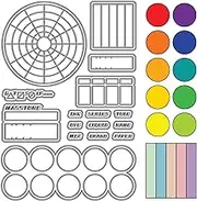 CRASPIRE Color Swatches Rubber Stamps Palette Clear Stamps Reusable Transparent Silicone Stamp Seals for Journaling Card Making Decor DIY Scrapbooking Film Frame Photo Album Decorative