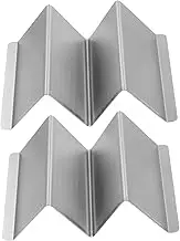 MAGICLULU 2Pcs Shaped Stainless Steel Taco Holders Creative Burrito Racks for Kitchen Display Outdoor BBQ Parties Sturdy Taco Stands Keep Tacos Upright and Secure