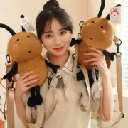 Soft Cockroach Stuff Backpack Parody Cockroach Plush Knapsack Kids