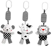 Ｓｉｍｈｏａ Baby Pram Toys for Crib Mobile, Hanging Rattles, Sensory Developmental Toys for Travel
