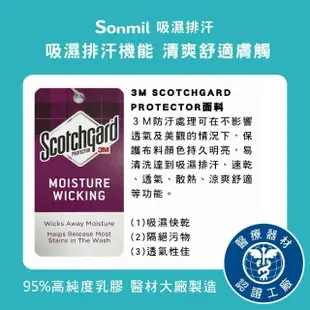 【sonmil】3M吸濕排汗95%高純度乳膠床墊5尺5cm雙人床墊 零壓新感受(頂級先進醫材大廠)