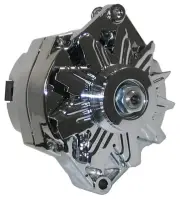 NEW POWERMASTER ALTERNATOR,CHROME,12SI,100AMP,BUICK,CADILLAC,OLDS,REGAL,DEVILLE