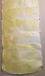 10 Dyed Paper 5 Turmeric Yellow 5 Coffee Tea Junk Journal Scrapbook Alter Book