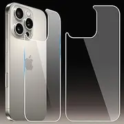 Aiyola [2 Pack] Back Screen Protectors for iPhone 16 Pro Max, Bubble-Free & Scratch-Resistant Tempered Glass Back Film (6.9 inch)