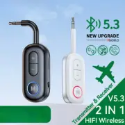 Bluetooth5.3 Audio Transmitter Receiver 3.5MM Hifi Stereo Music Wireless Adapter