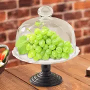 Cake Stand with Lid Server Footed Cake Dish Versatile Dustproof Cake Plate